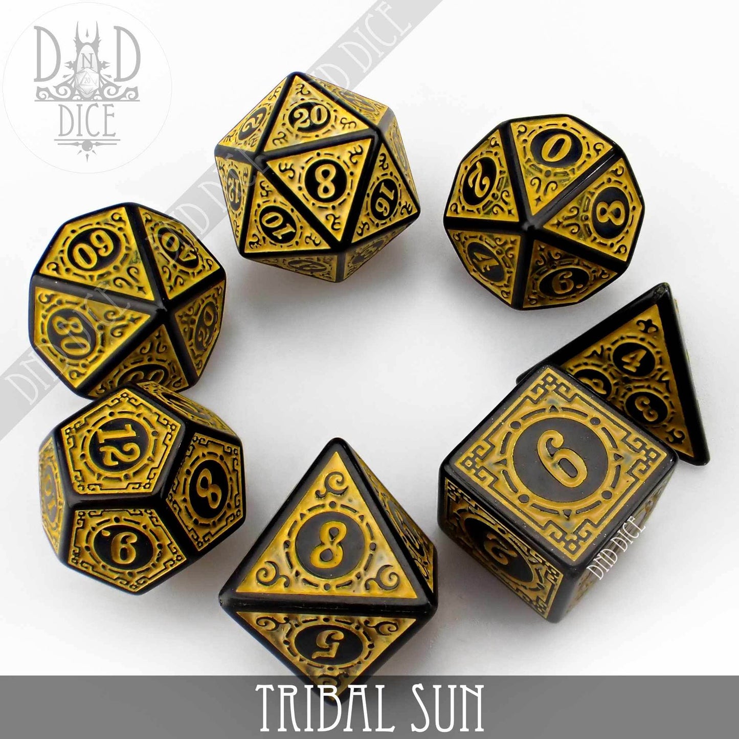 Tribal Sun Dice Set -