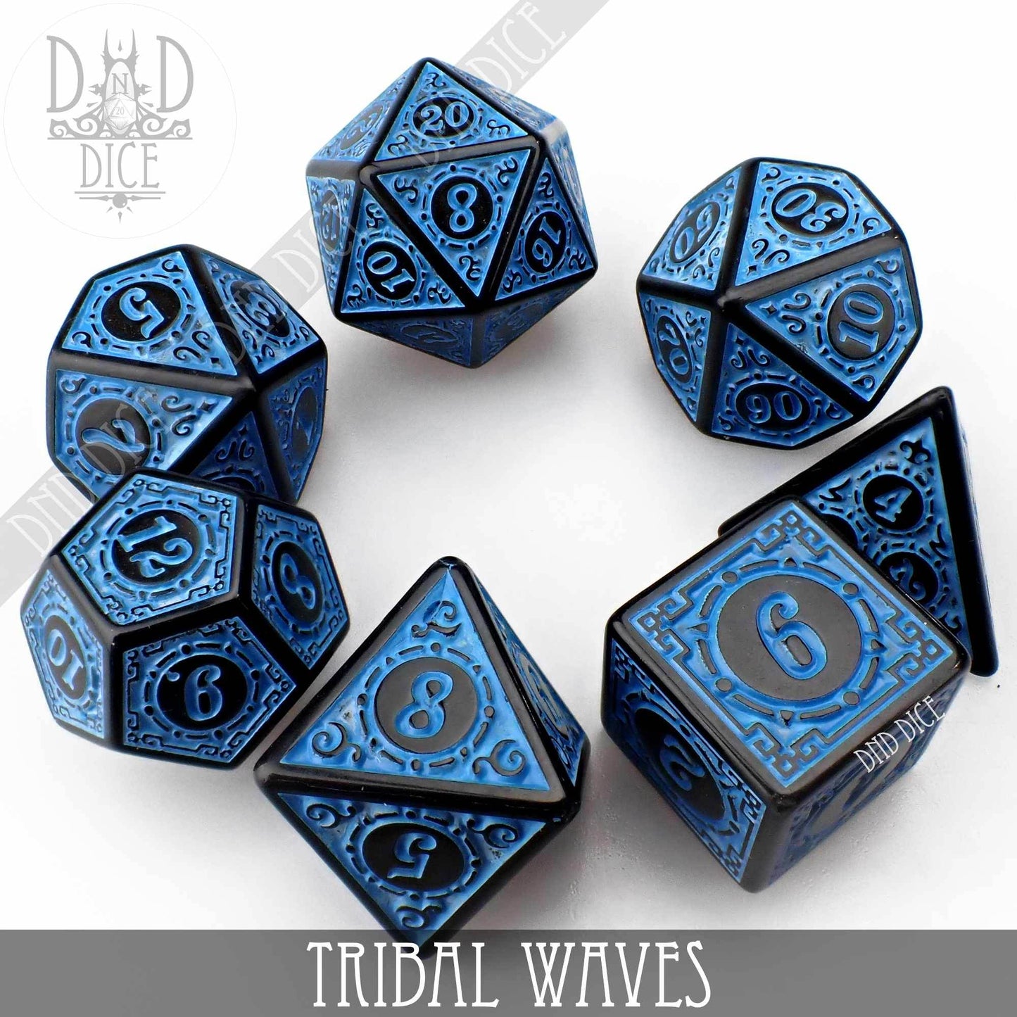 Tribal Waves Dice Set -