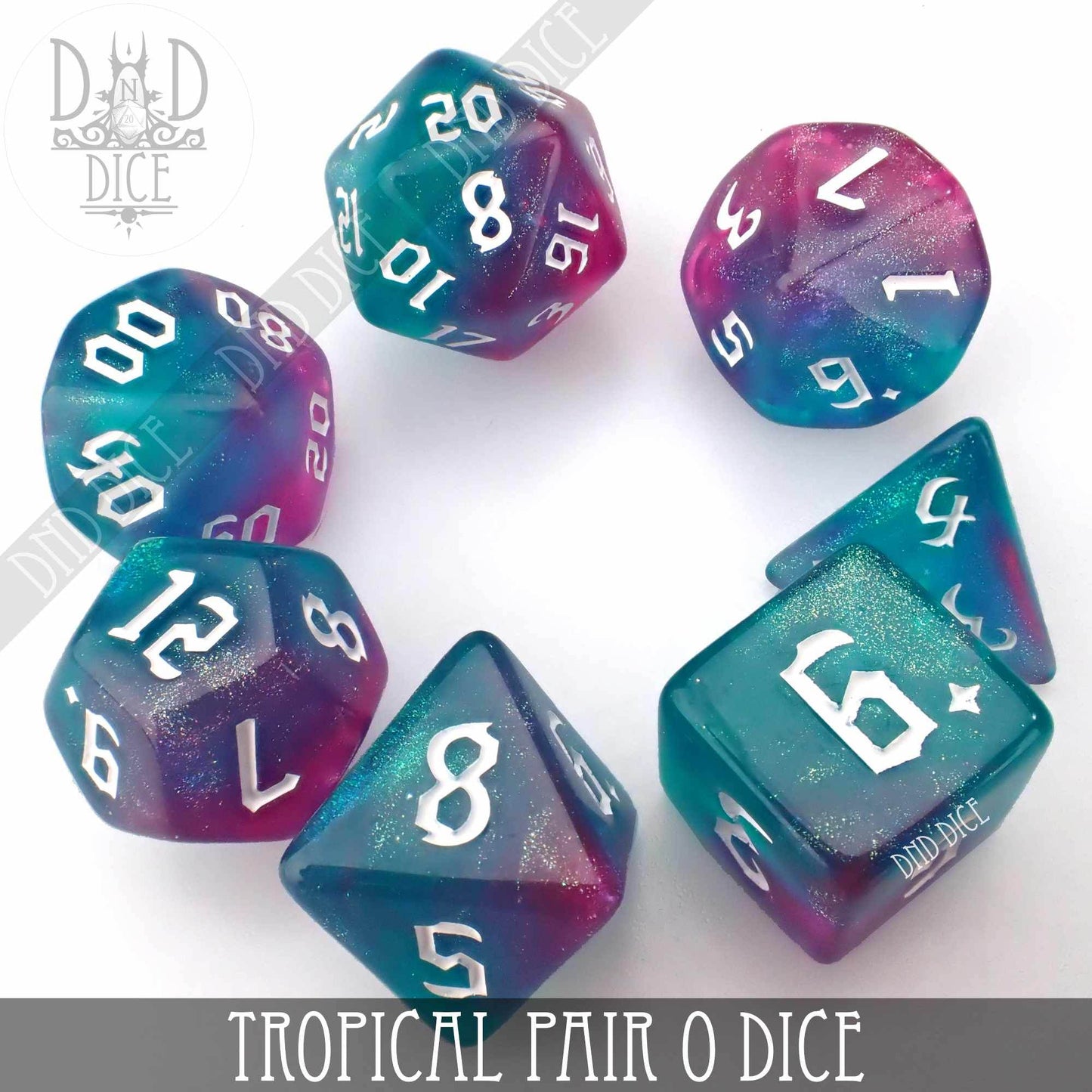Tropical Pair O Dice Set -