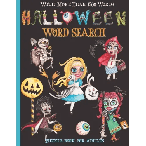 Halloween Word Search: Halloween Word Find Happy Halloween Word Hunt With More Than 1300 Words!!!: Halloween Word Search Puzzle Books For Adu - Paperback -