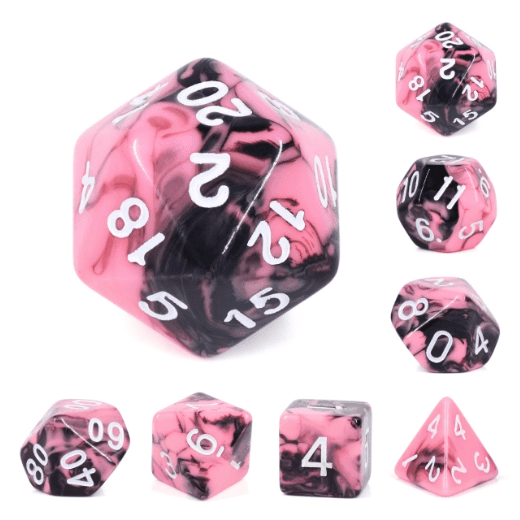 Watermelon Cream RPG Dice Set -
