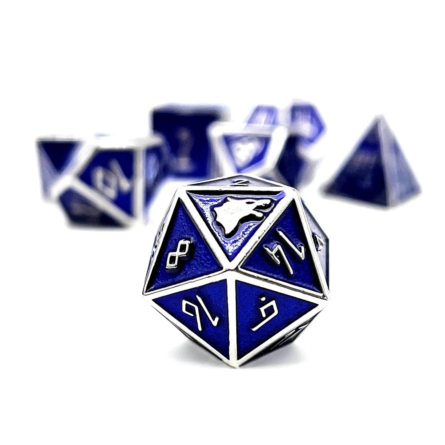 Witches Fire - Norse Themed Metal Dice Set -