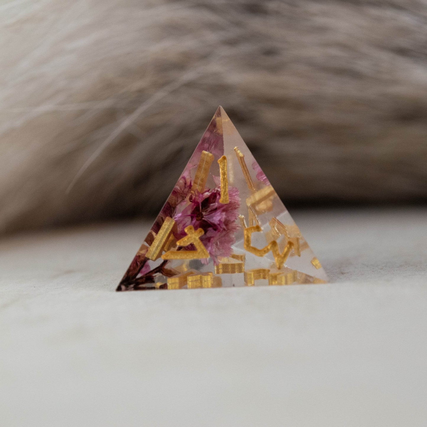 Wither and Bloom Sharp-Edged Resin Dice Set -