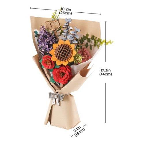 Wooden Puzzle: Flower Bundle -