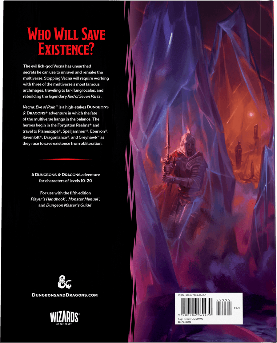 Dungeons & Dragons - Vecna: Eve of Ruin (Hardcover) -