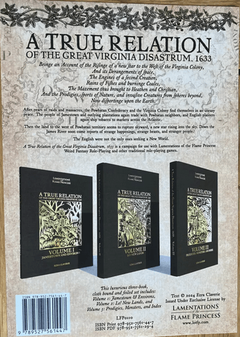 A True Relation of the Great Virginia Diastrum, (3 volume set) -