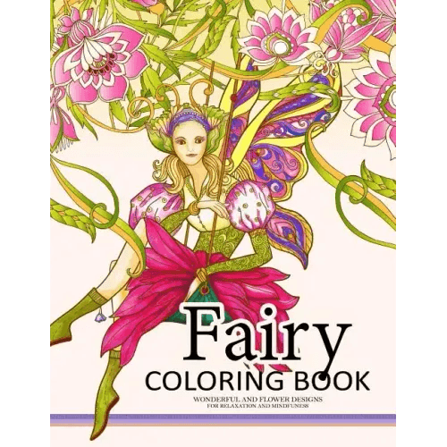 Fairy Coloring Book for Adults: Fairy in the magical world with her Animal (Adult Coloring Book) - Paperback -