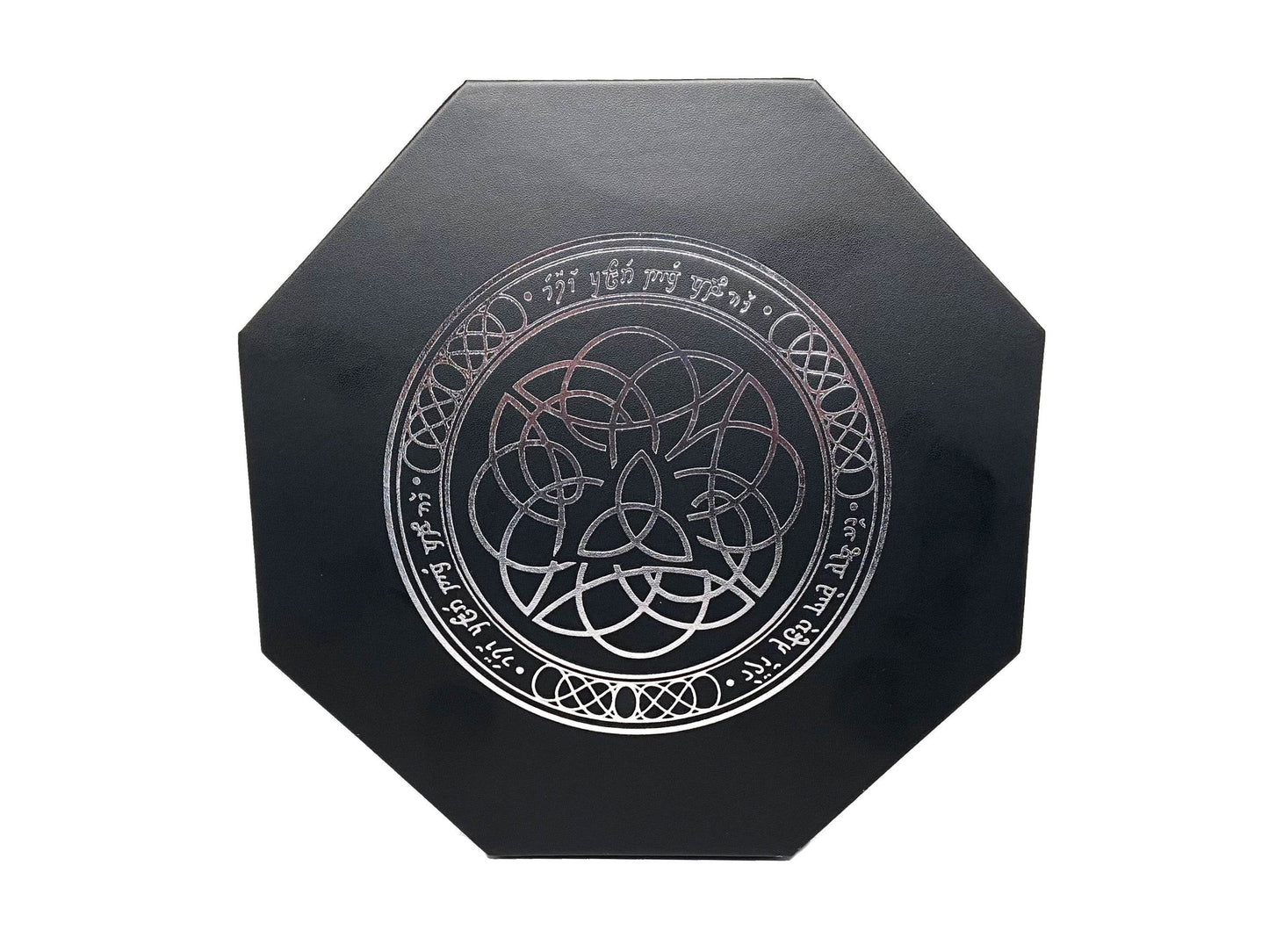 Elven Runes Dice Tray With Dice Staging Area and Lid -