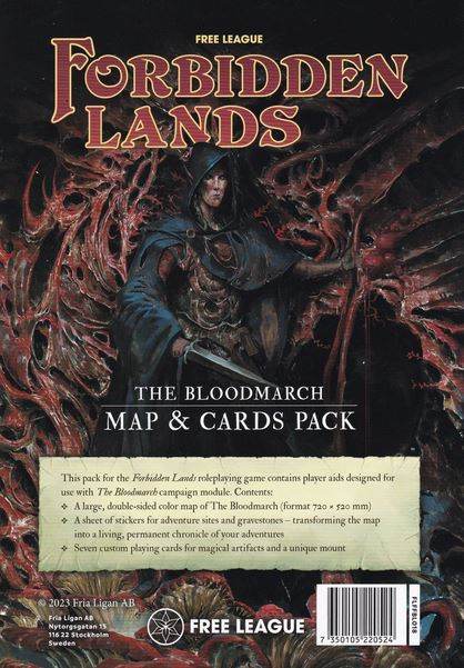 Forbidden Lands: The Bloodmarch Map & Cards Pack -