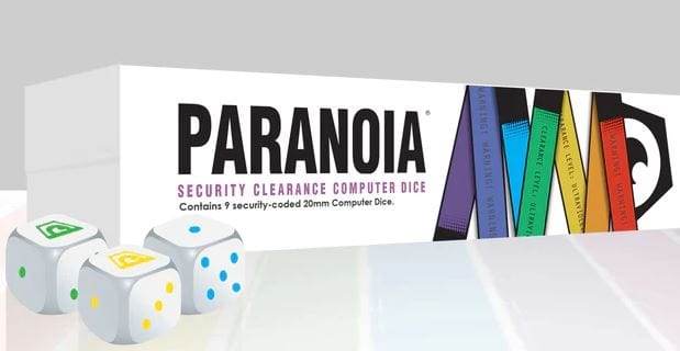 Paranoia Security Clearance Computer Dice (9) -