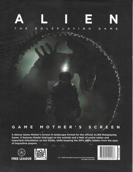 Alien RPG Game Mother's Screen -