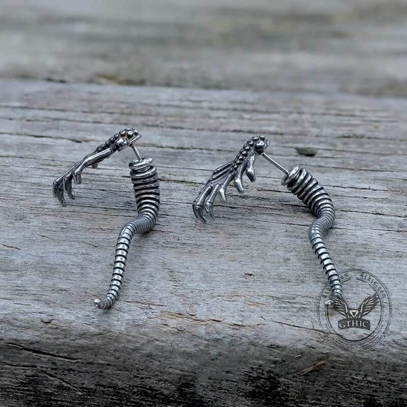 Alien Insect Stainless Steel Earrings -