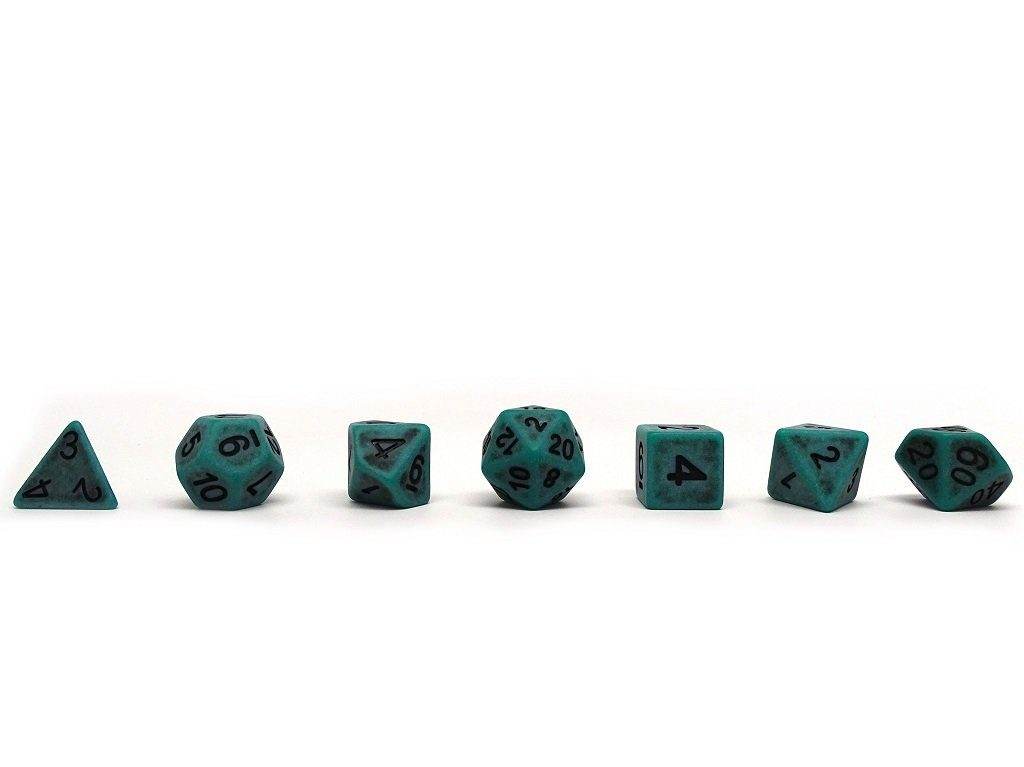 Ancient Moss Dice Collection - 7 Piece Set -