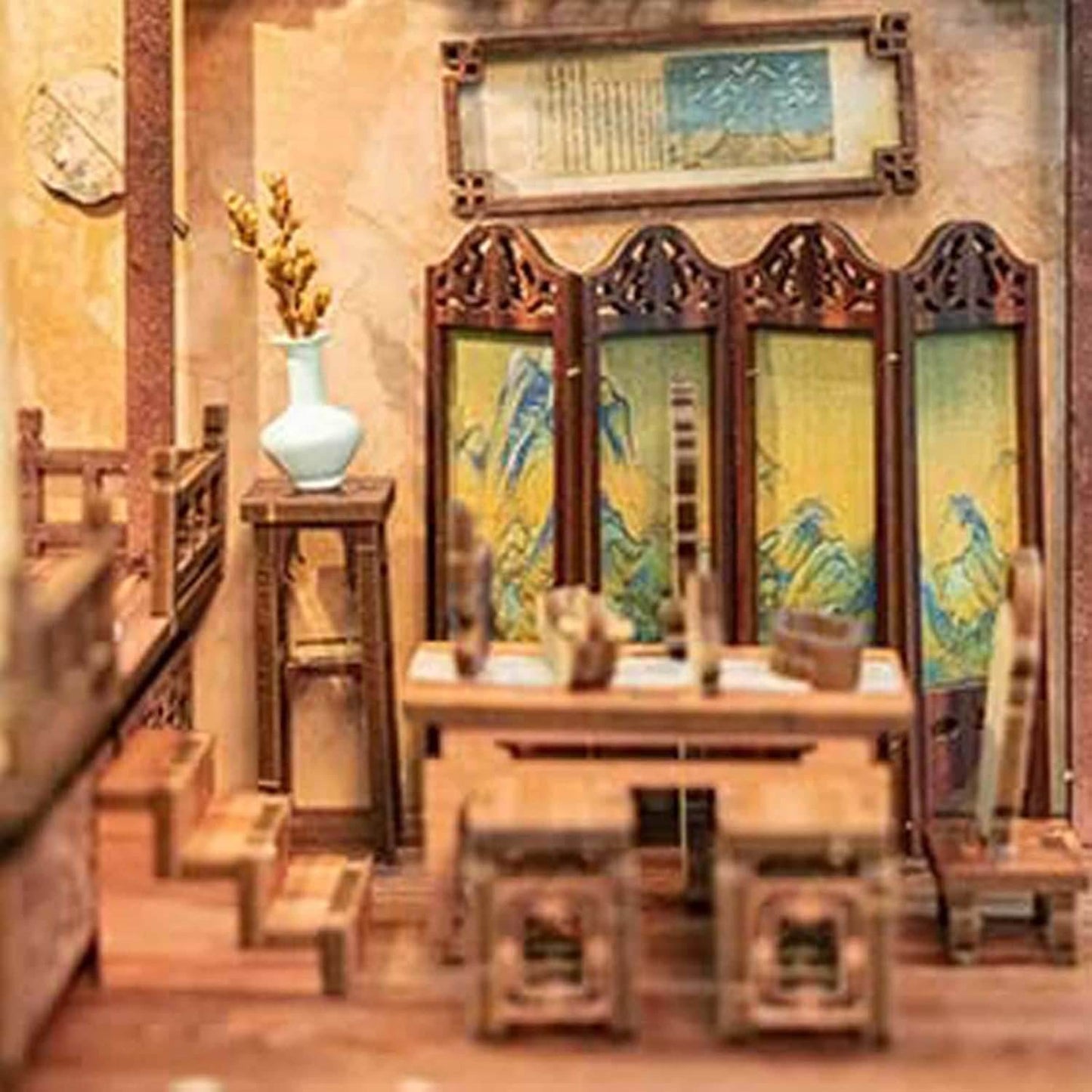 Book Nook Wizardi Miniature - Elegant Song Dynasty Roombox Kit -