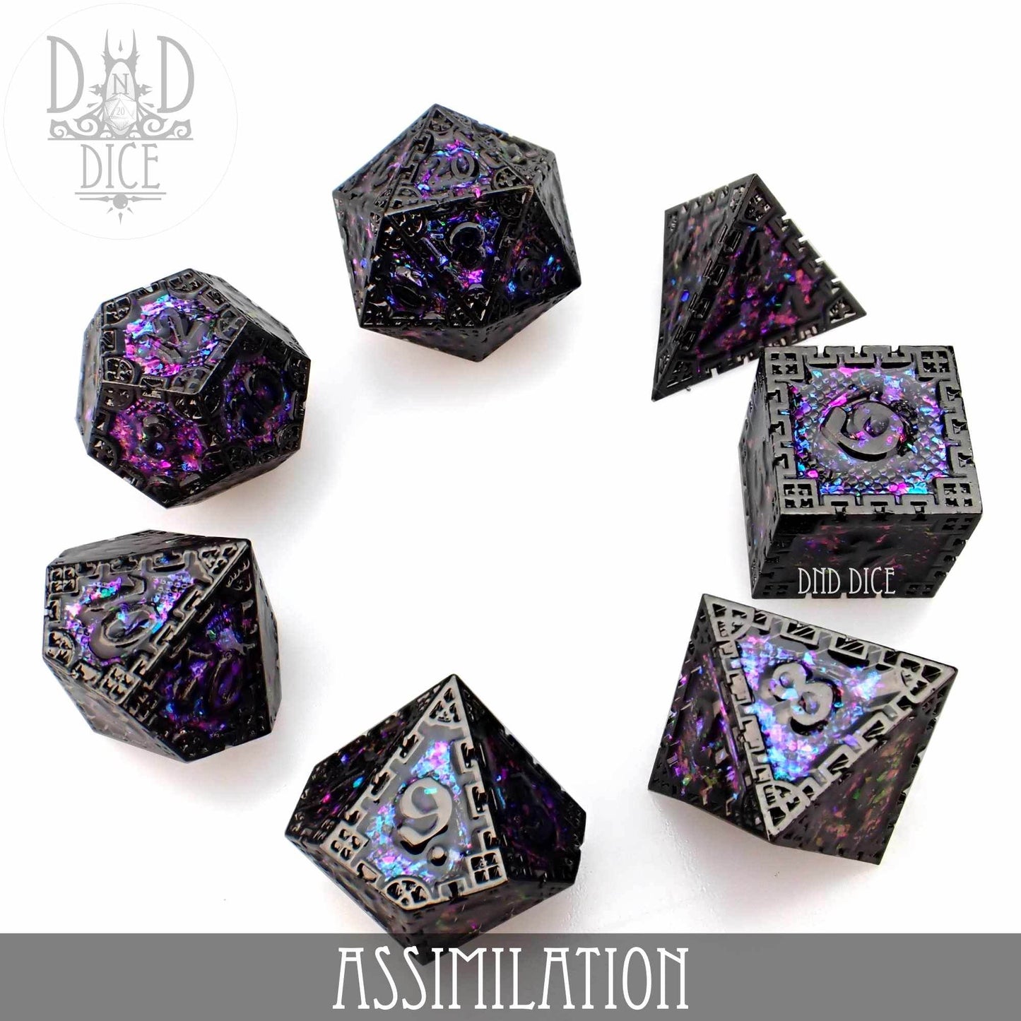 Assimilation Metal Dice Set -