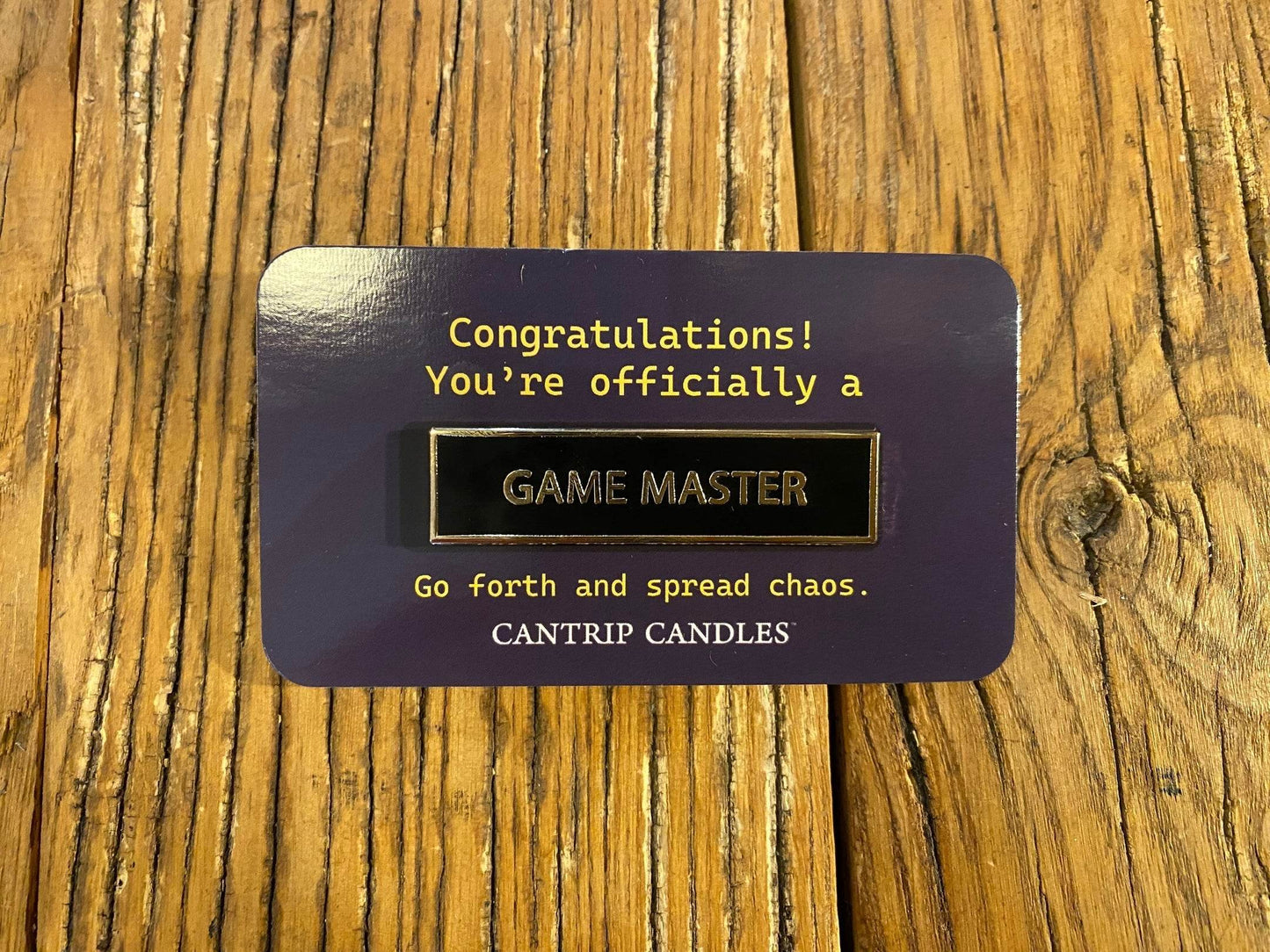 Game Master Pin -