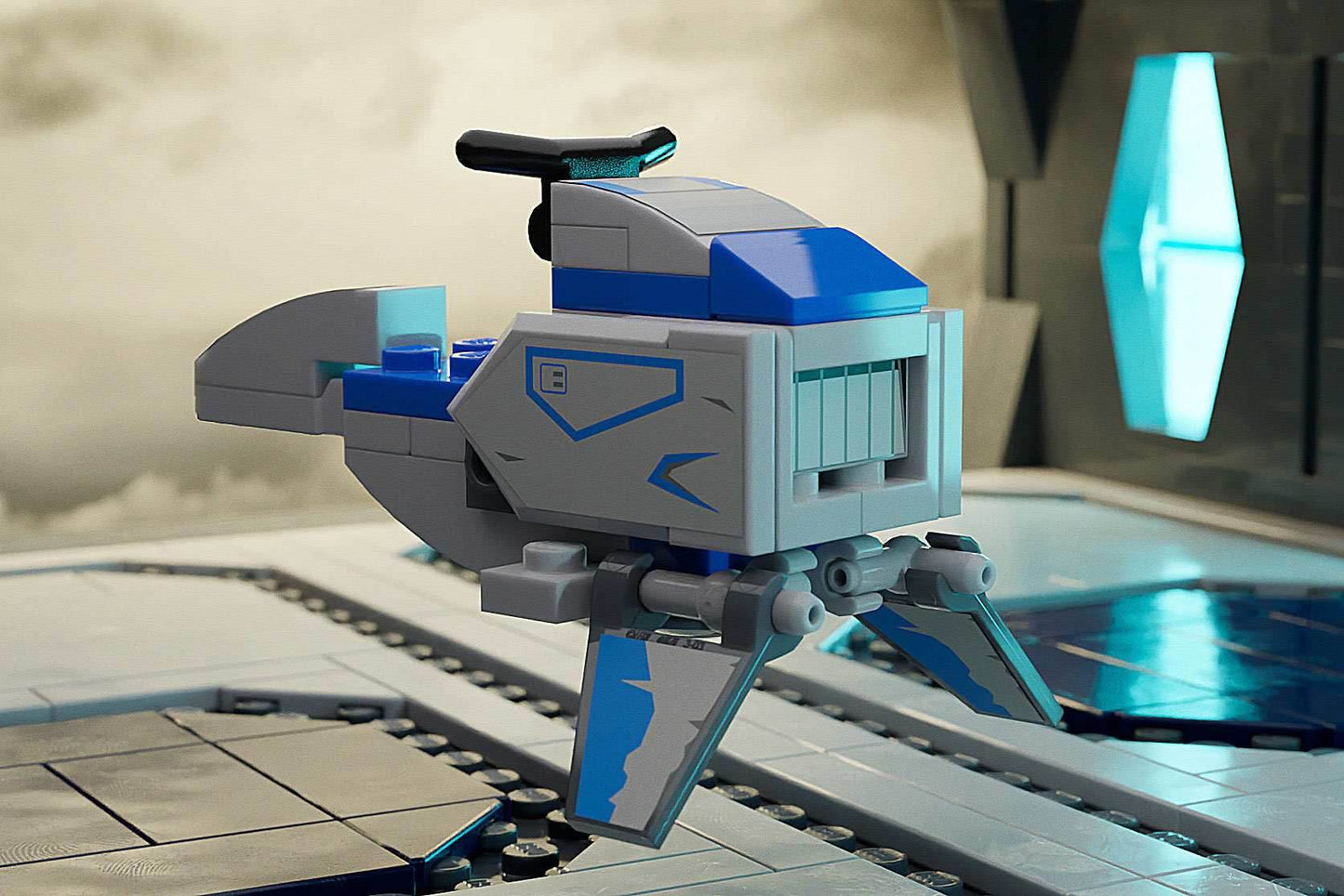 Balutar-class Swoop Speeder Bike Custom Building Set made using LEGO parts -