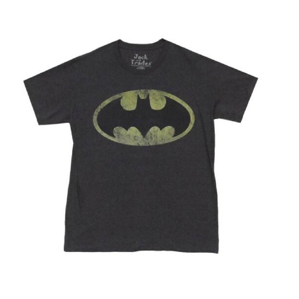 Batman Distressed Logo DC Comics Premium Adult T-Shirt - S