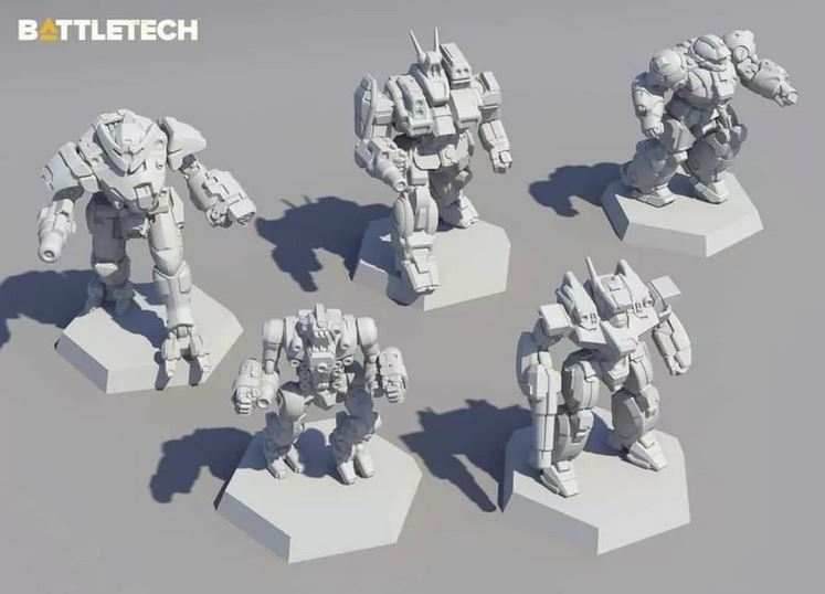 Battletech Clan Star Miniatures -