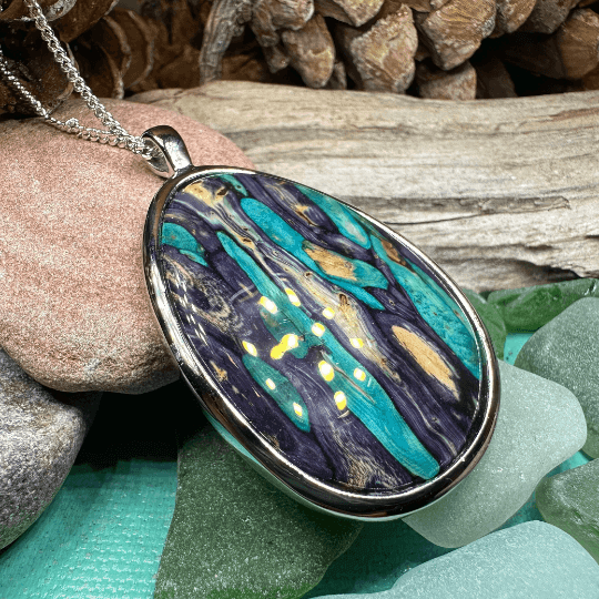 Scottish Organic Heathergems Necklace - Green