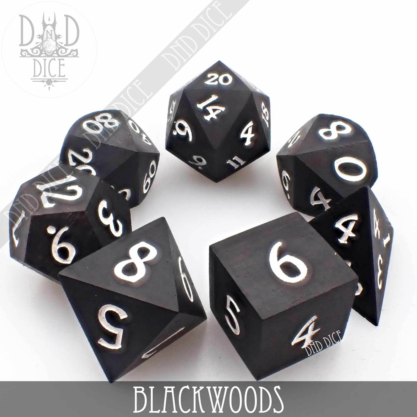 Blackwoods Wood Dice Set (Gift Box) -