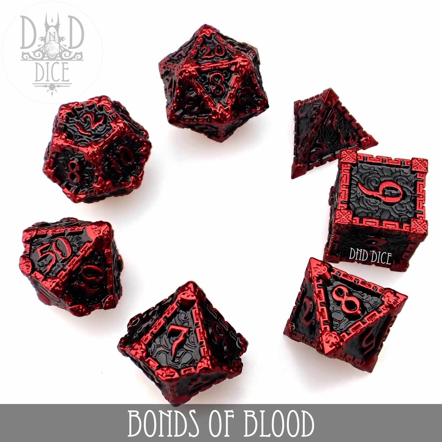 Bonds of Blood Metal Dice Set -