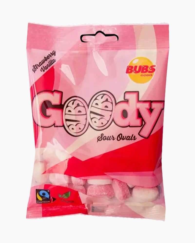 Bubs Goody Sour Ovals Strawberry/Vanilla (Sweden) -
