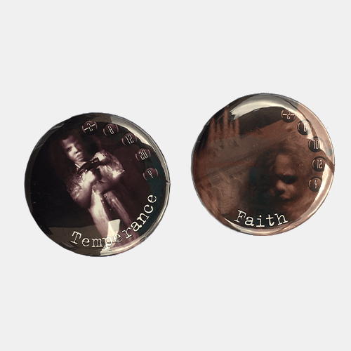 Faith & Temperance (Lunch Money Button Men) -