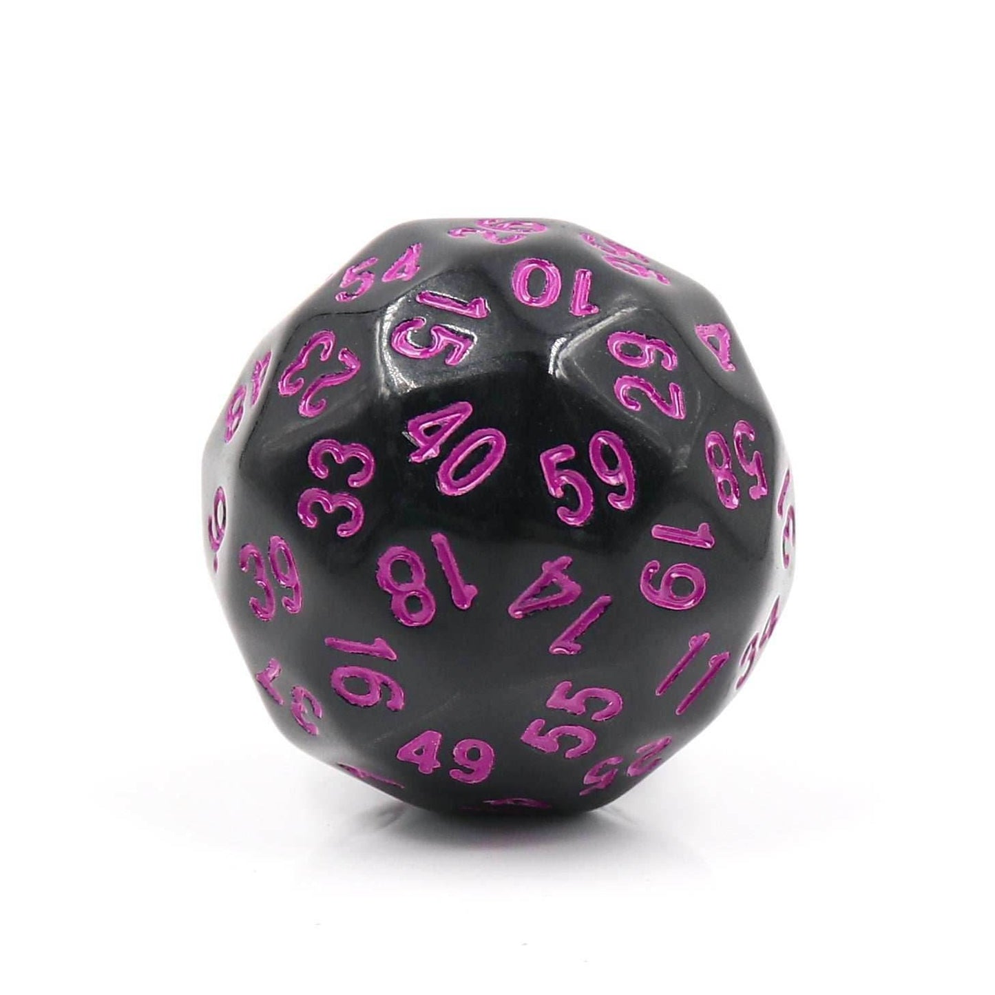D60-Black Opaque w/Purple Numbers -