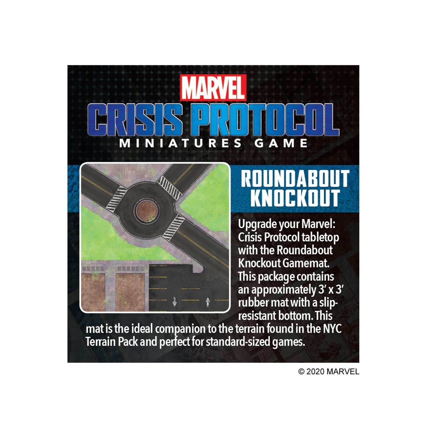 Marvel Crisis Protocol: Roundabout Knockout Game Mat -