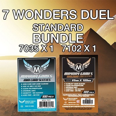 "7 Wonders: Duel" Compatible Card Sleeve Bundle