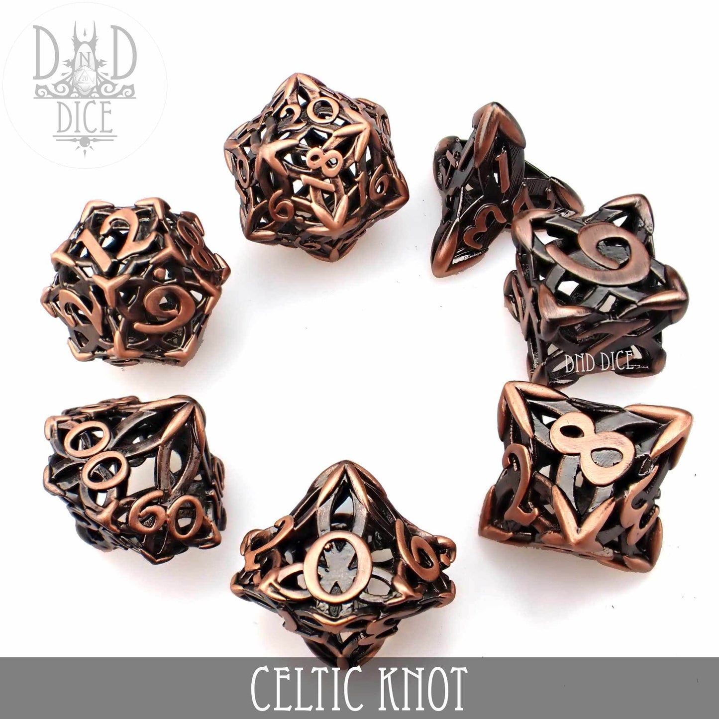Celtic Knot Metal Dice Set (Gift Box) -