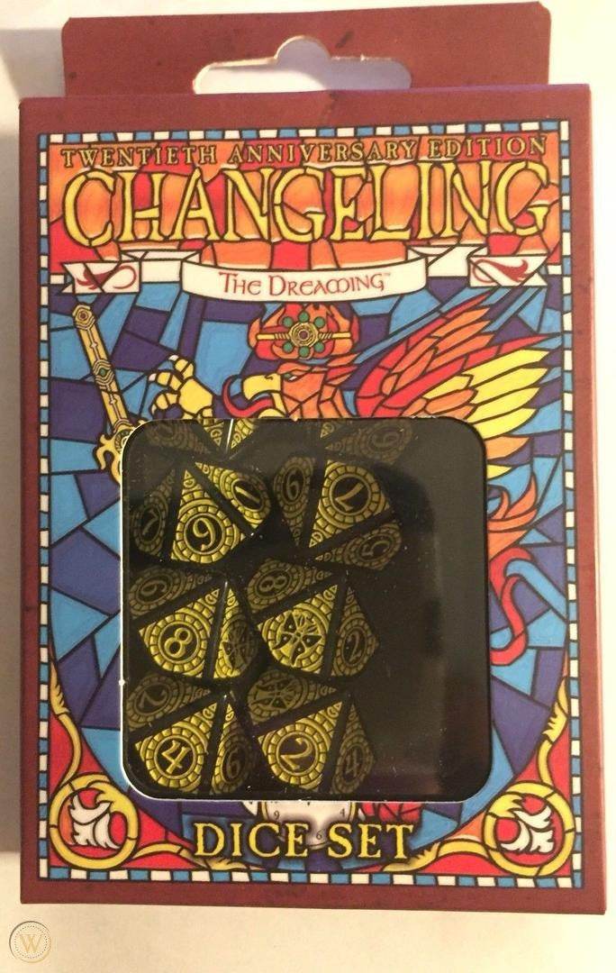 Changeling The Dreaming 20th Anniversary Dice Set -