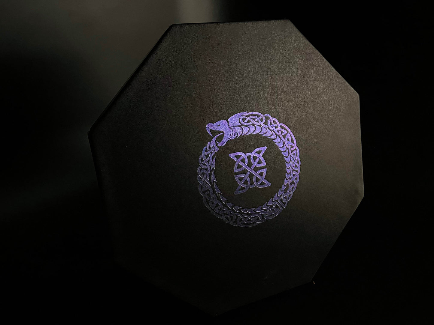 Color Shift Dice Tray Lid - Ouroboros Design -