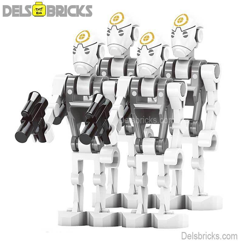 Commando Battle Droids set of 4 Star Wars Lego Minifigures Custom Toys NEW -