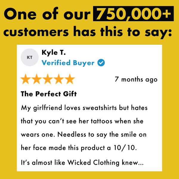 'Cool Tattoos' Hoodie - Small