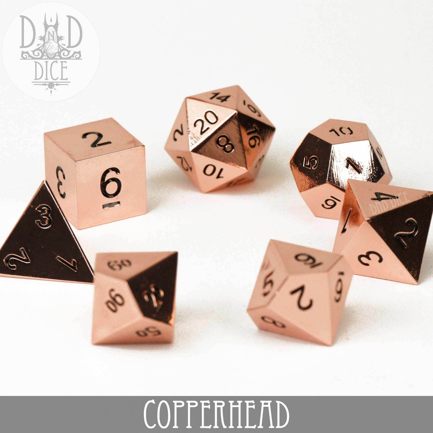 Copperhead Metal Dice Set -