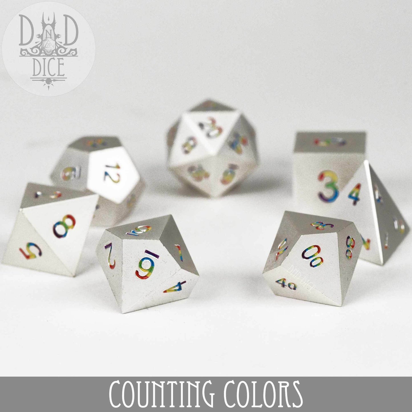 Counting Colors Metal Dice Set -