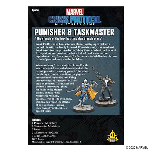 Marvel Crisis Protocol: Punisher & Taskmaster -