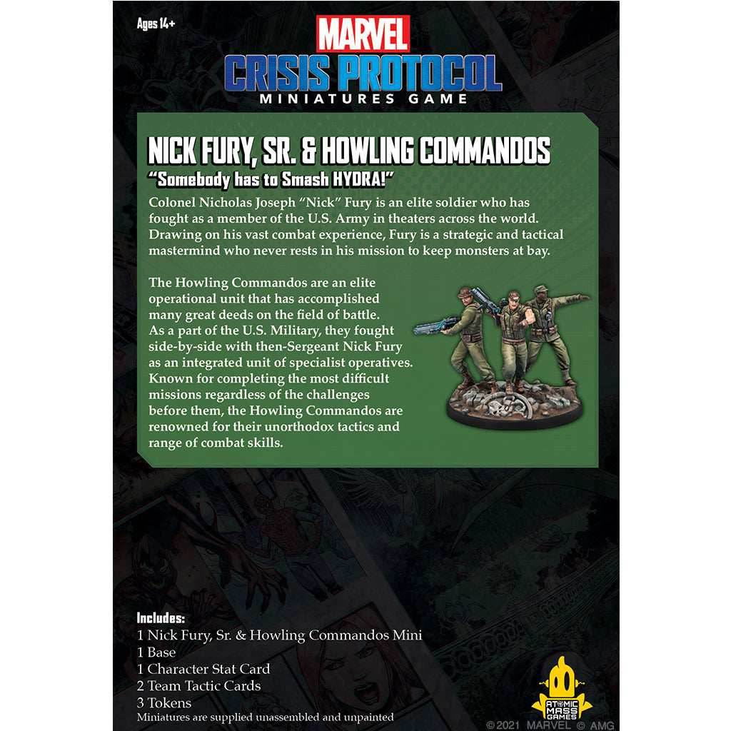 Marvel Crisis Protocol: Nick Fury, Sr. & Howling Commandos -