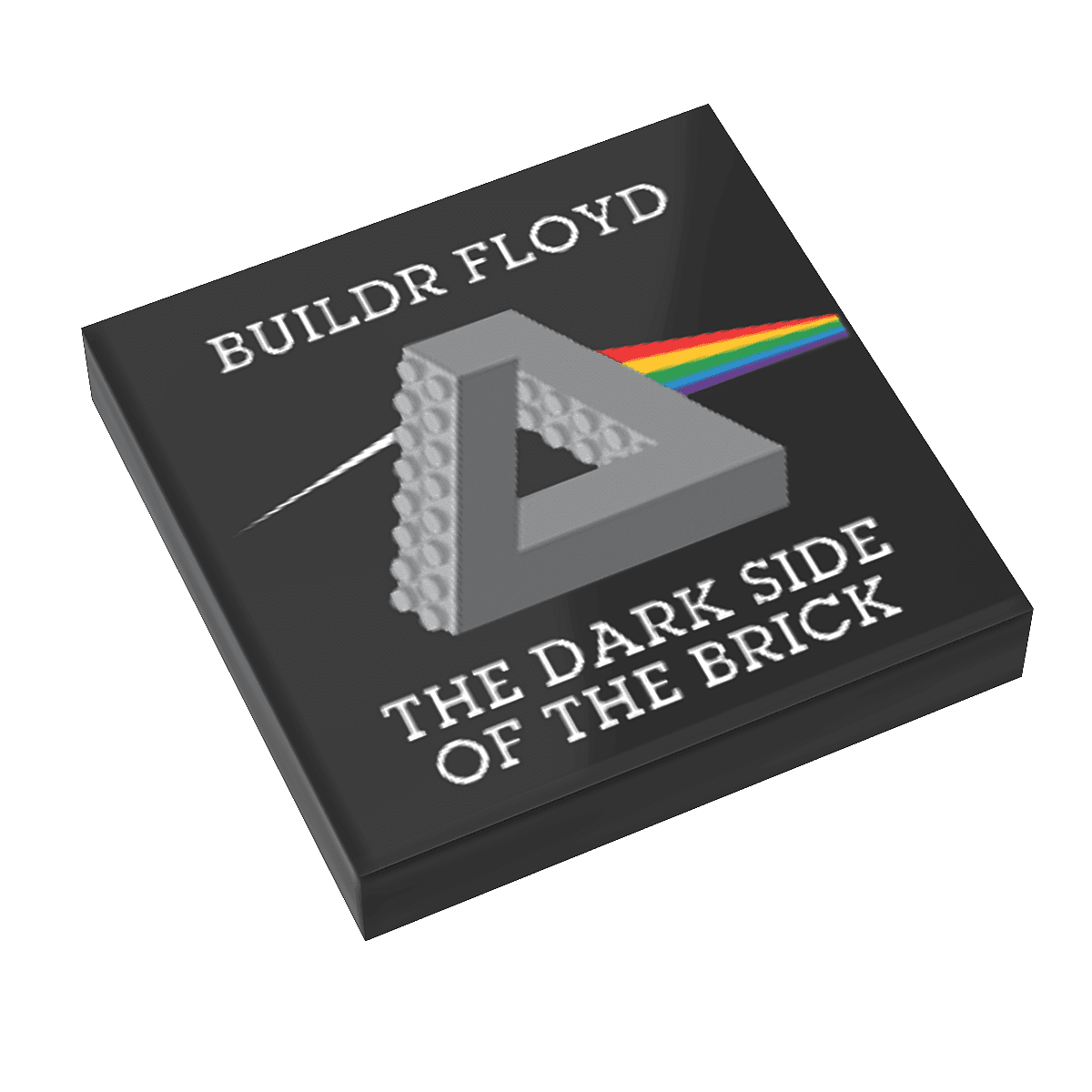 Buildr Floyd, Dark Side of the Brick - B3 Customs Music Album Cover (2x2 Tile) -