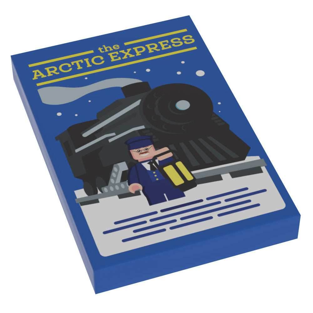 Arctic Express Train Christmas Movie Cover (2x3 Tile) - B3 Customs -