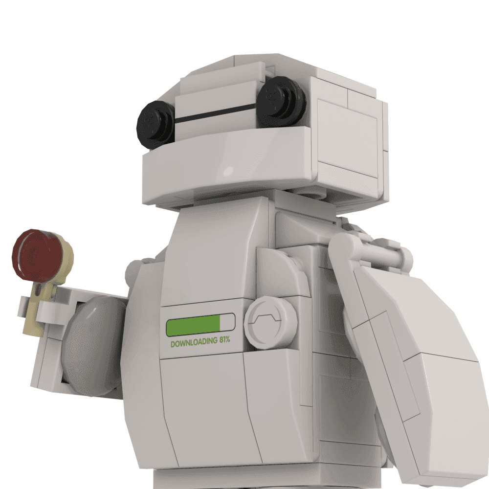 Inflated Robot Building Set made using LEGO parts - B3 Customs -