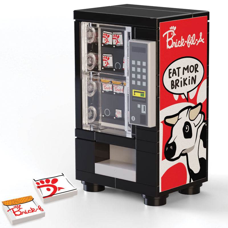 Brick-Fil-A Vending Machine made using LEGO parts -