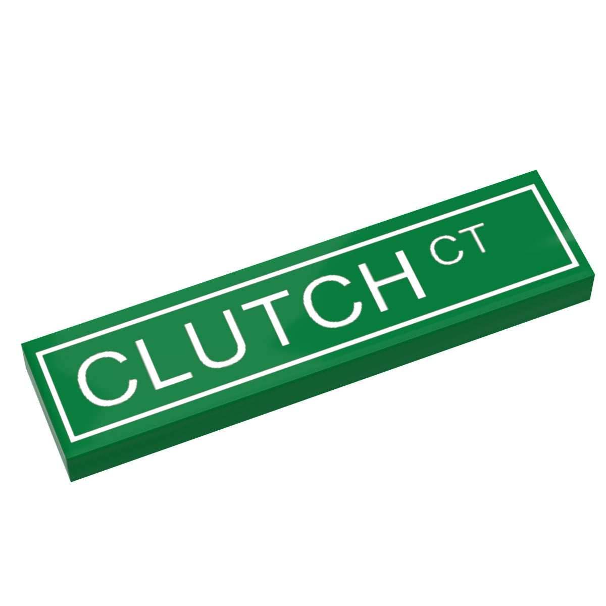 Clutch Court Street Sign made with LEGO part (1x4 Tile) - B3 Customsk -