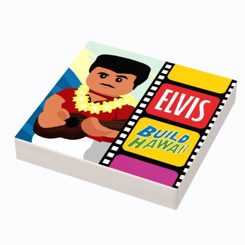Elvis Blue Hawaii Music Album Cover (2x2 Tile) - B3 Customs -