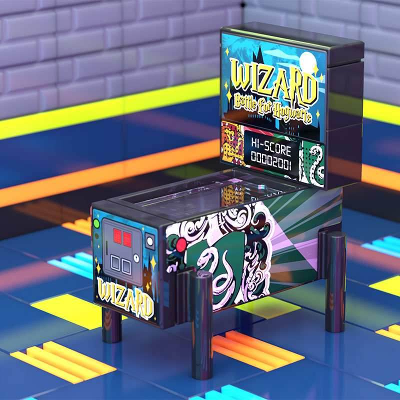 Harry Potter Pinball Arcade Machine Building Set made using LEGO parts -