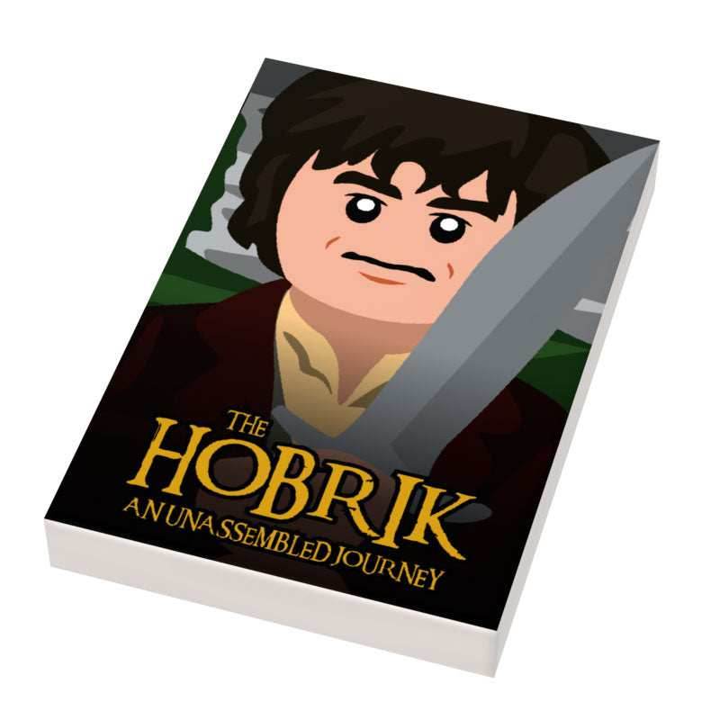 Hobbrick Movie Cover (2x3 Tile) made using LEGO parts - B3 Customs -