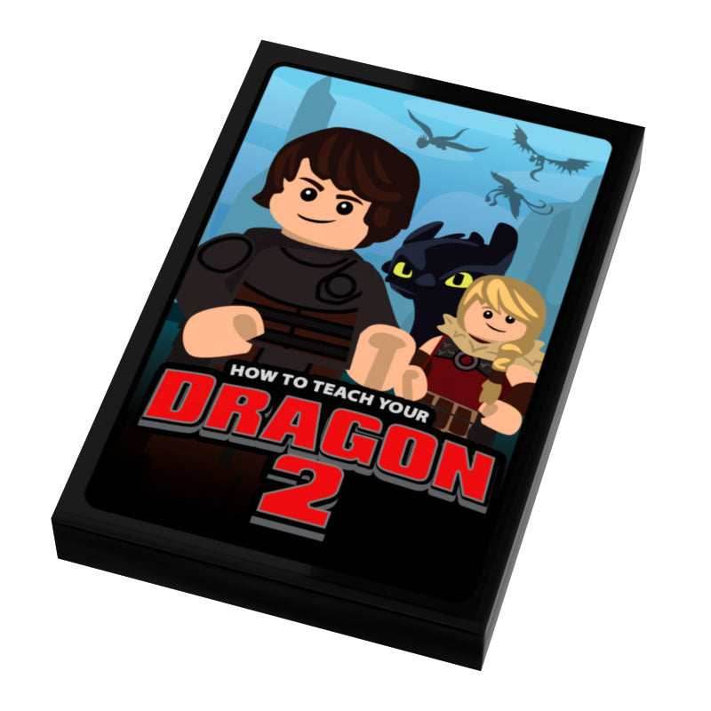 How To Teach A Dragon II Movie Cover (2x3 Tile) - B3 Customs -