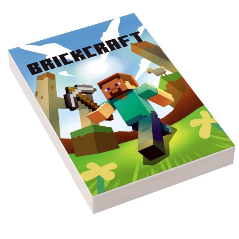 Brickcraft Video Game Cover (2x3 Tile) - B3 Customs -